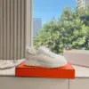 Hermès Women White Mesh And Leather Sneakers product view 6