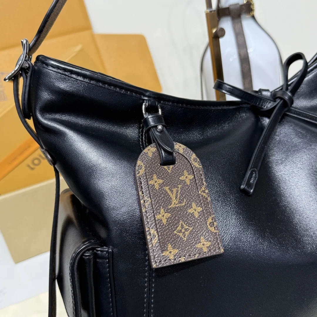 Louis Vuitton CarryAll Travel Bag in Black product view 6