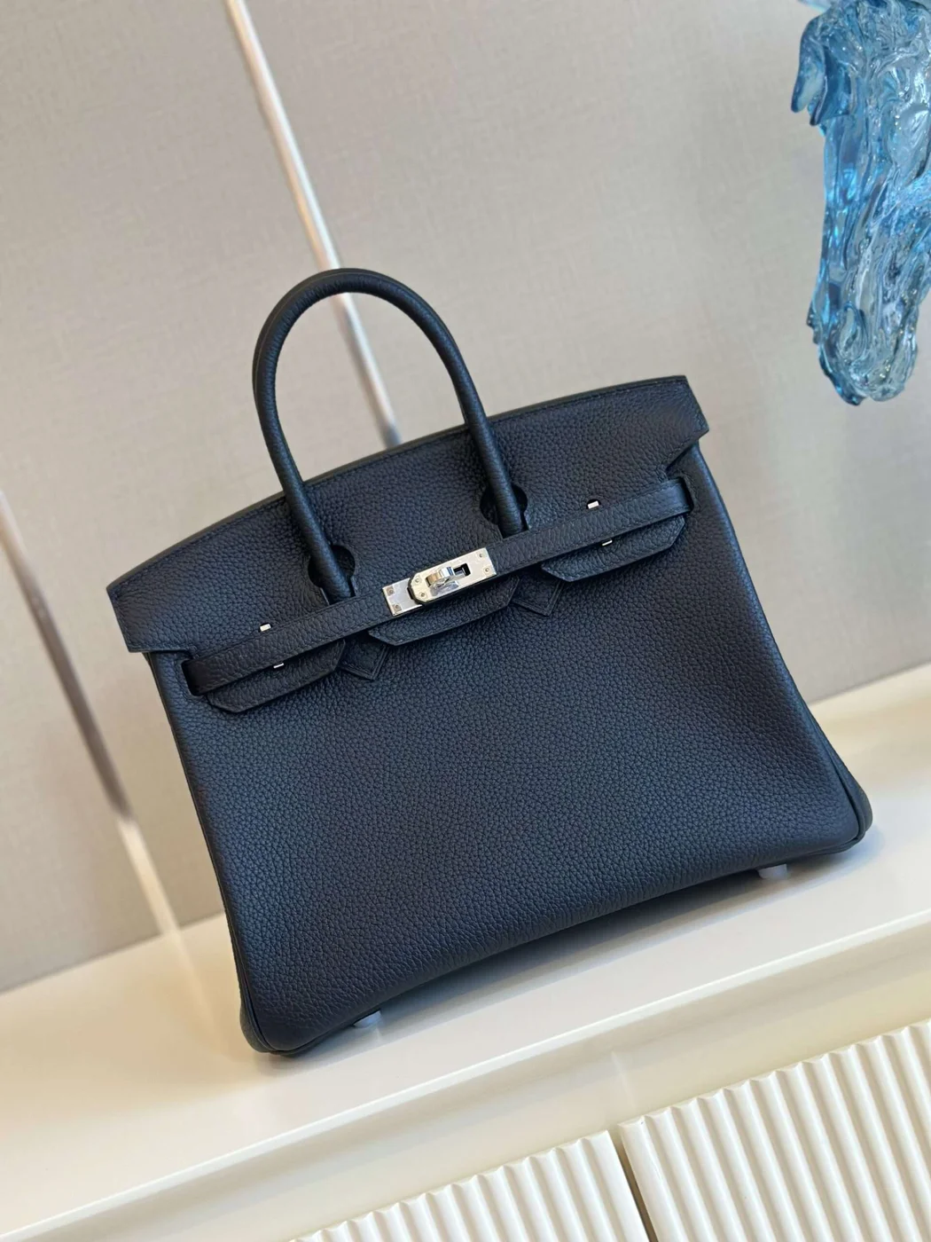 Hermès Birkin 30 Dakr Blue Togo Leather Palladium Hardware Bag product view 3