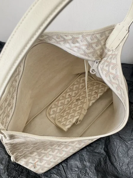 Goyard Goyardine Boheme Hobo White Bag product view 6