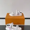 Louis Vuitton Men White Canvas Multicolor Logo Sandals product view 4