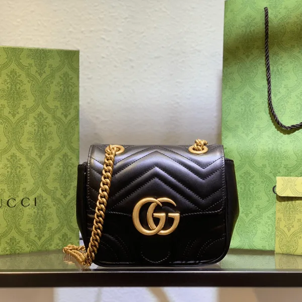 Gucci Marmont Women’s Handbag Black 20 cm product view 1