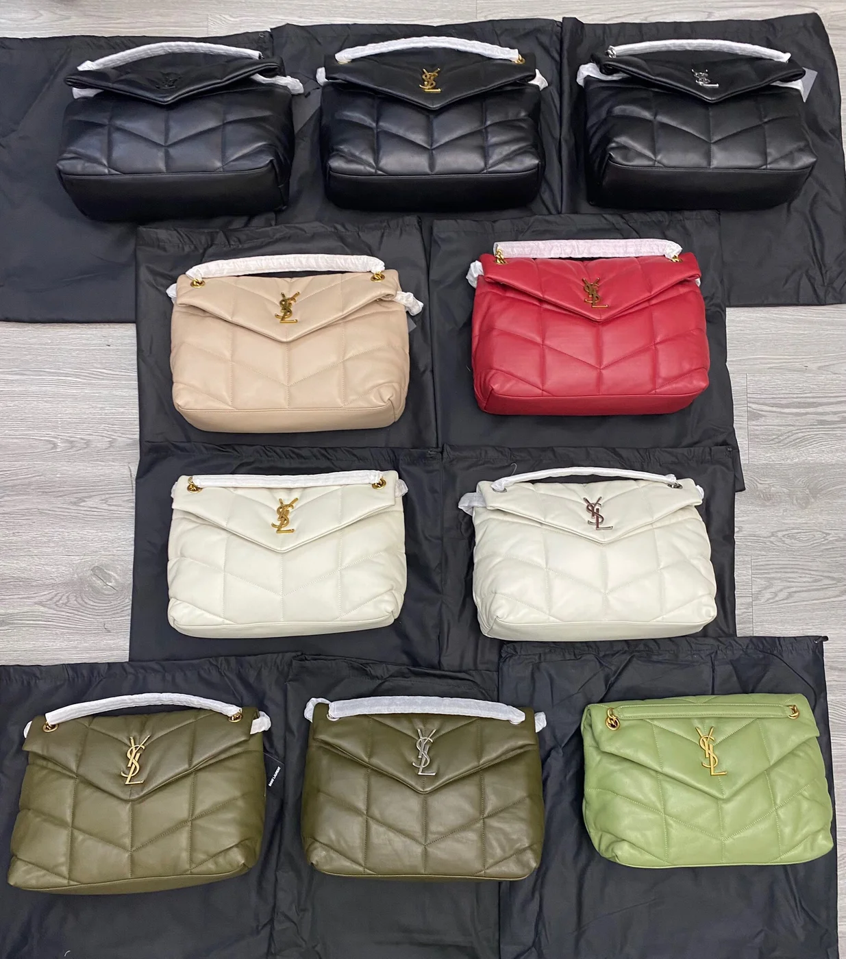 Saint Laurent Loulou Small Quilted Puffer Bag ‘All Color Available’ product view 10