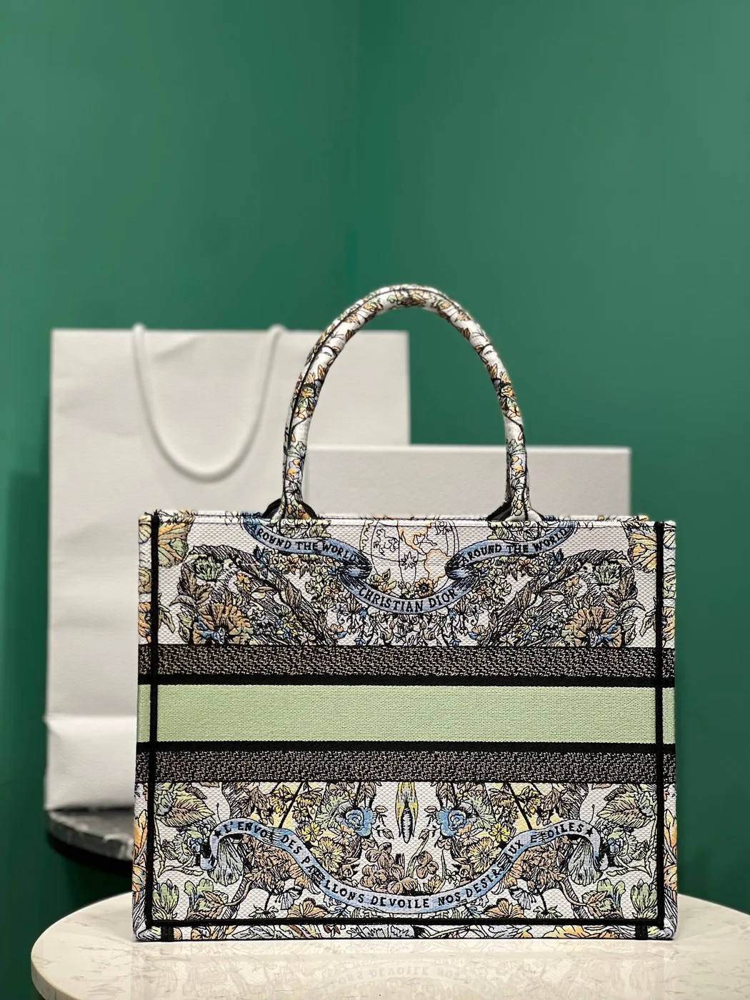 Dior Book Tote Women’s Handbag Embroidered Fabric Size 36 cm product view 2