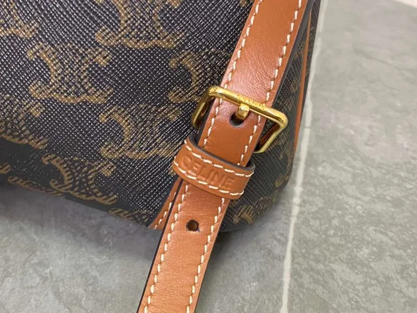 Celine Folco Backpack Mixed Pattern Brown 17x20x10cm product view 4