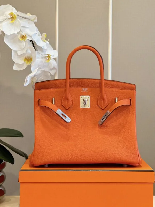 Hermès Birkin 30 Orange Palladium Hardware Bag product view 2