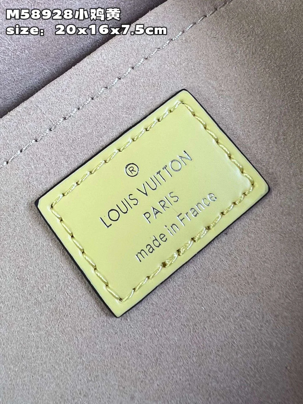 Louis Vuitton Clunny Yellow Raised Pattern 20x16cm Bag product view 2