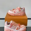 Louis Vuitton Men Pink Leather And Mesh Sneakers product view 4