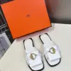 Hermès Women White Leather Mules product view 1