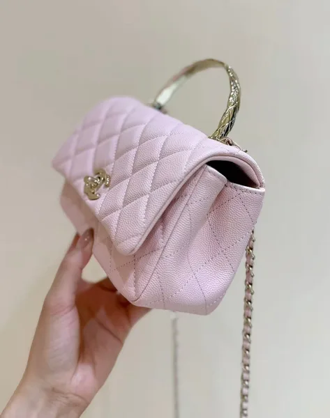 Chanel 25S Coco Crush Handle 18 In Pink Gold Hardware Bag product view 3