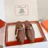 Hermès Women Brown Leather Slip On Mules product view 3
