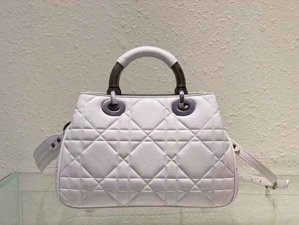 Dior Lady Branded Women’s Handbag Light Purple 24x18cm product view 2