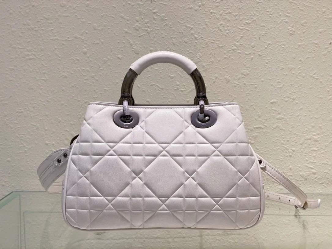 Dior Lady Branded Women’s Handbag Light Purple 24x18cm product view 2