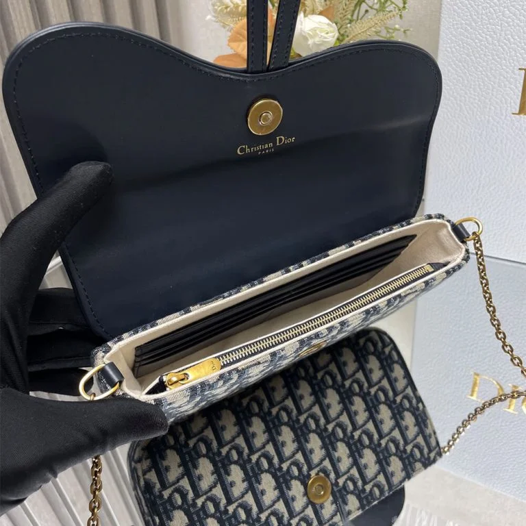 Dior Medium Saddle Pouch with Chain product view 7