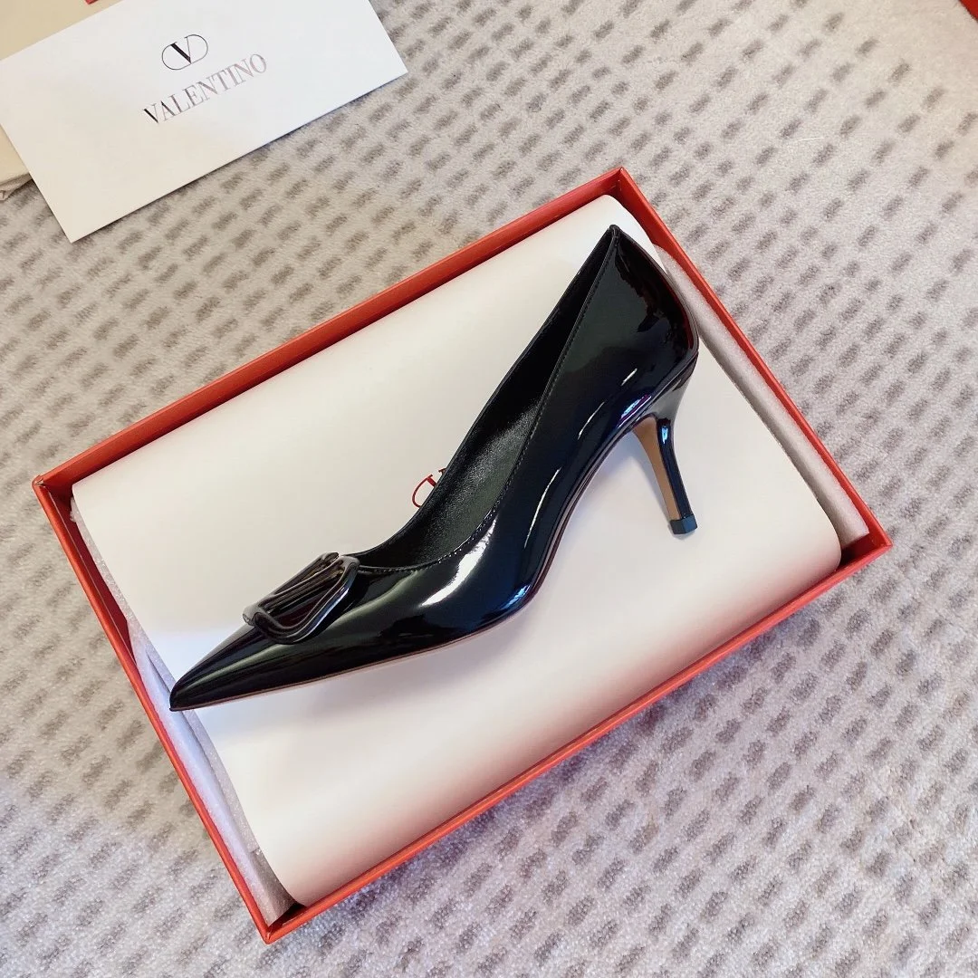 Valentino Women Black Patent Leather Pumps product view 3