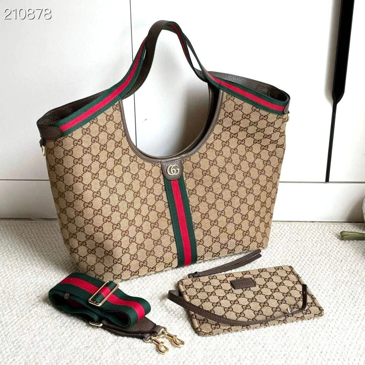 Gucci Giglio Tote Brown product view 8