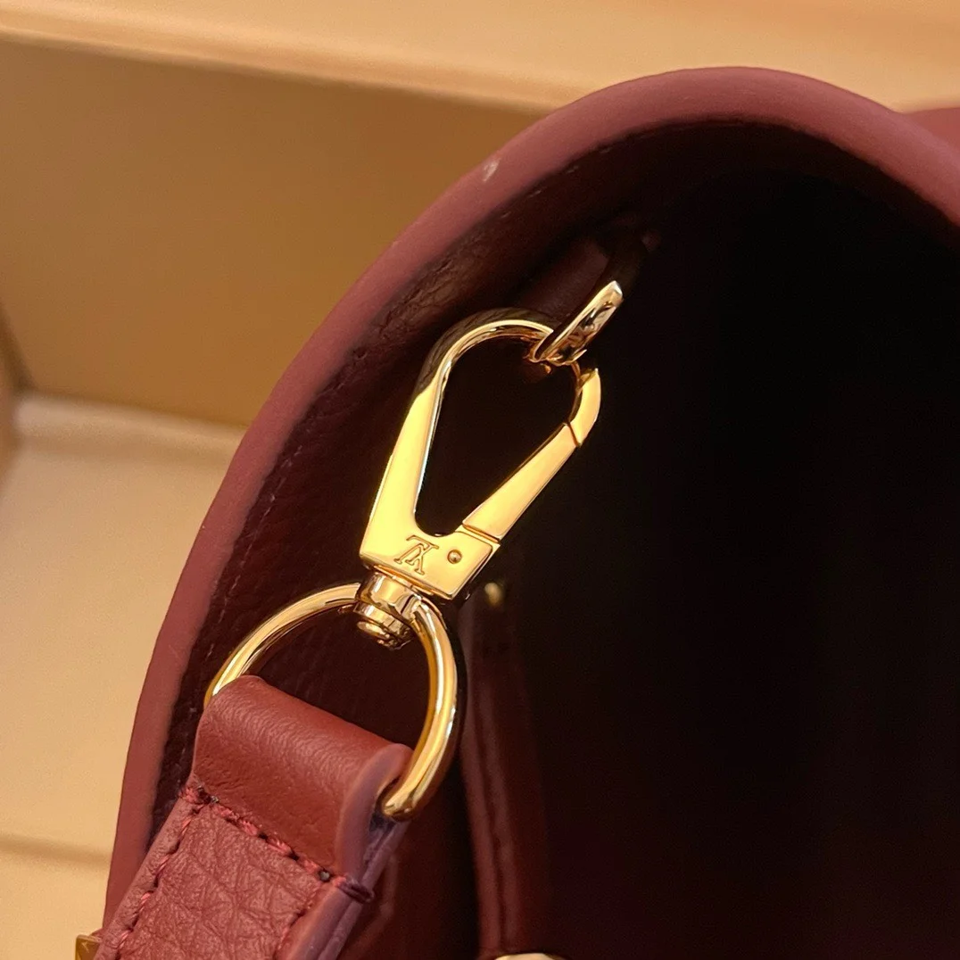 Louis Vuitton Capucines Woman’s Dark Red Handbags 27x21x10cm product view 8