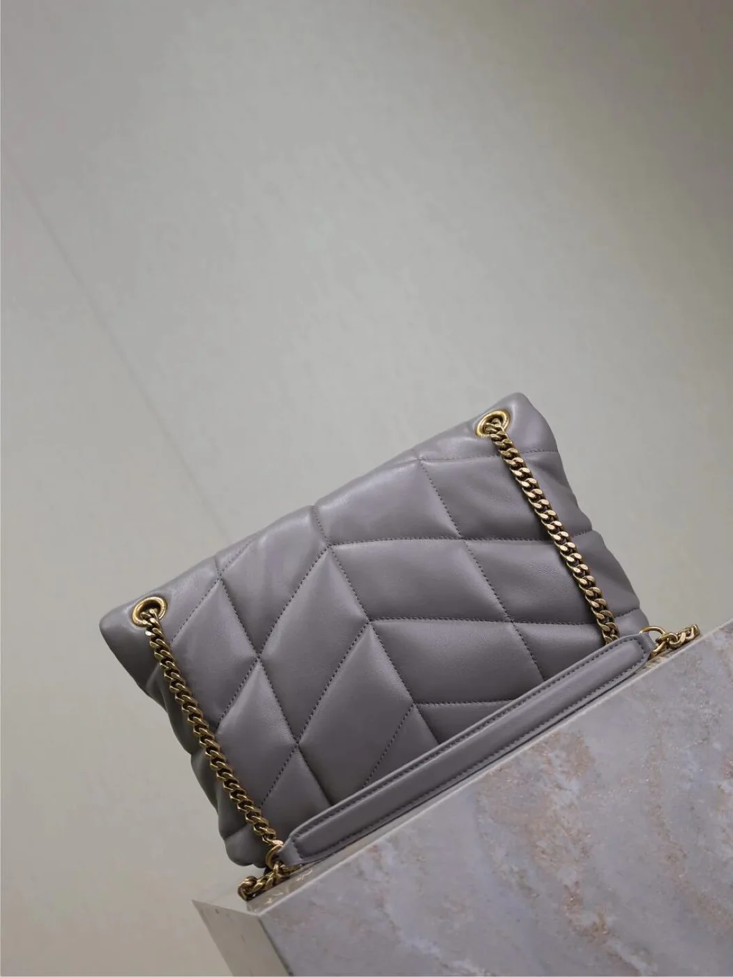Saint Laurent 25S Loulou Puffer Medium 29 In Smoky Lavender Bag product view 7