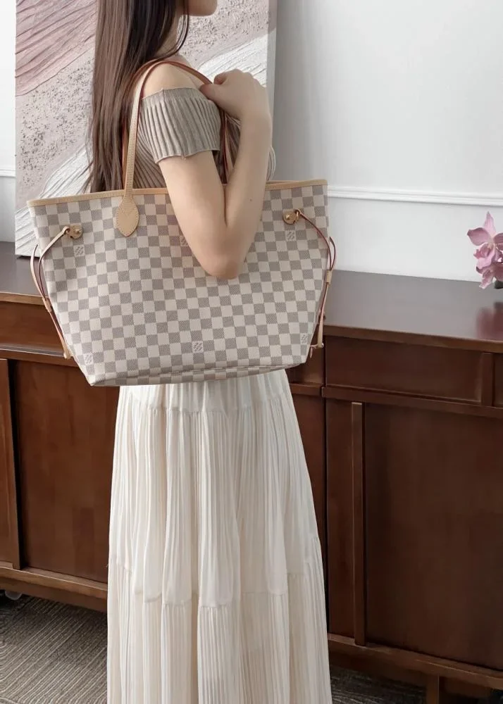 Louis Vuitton Neverfull Caro Pattern 32x29x17cm Bag with Cream Lining product view 3