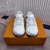 Louis Vuitton Women White Mesh Leather Sneakers product view 3