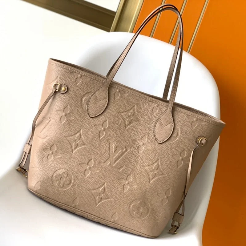 Louis Vuitton Neverfull MM 32 Beige Monogram Empreinte Leather Bag product view 1