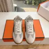 Hermès Women White Suede And Mesh Sneakers product view 1