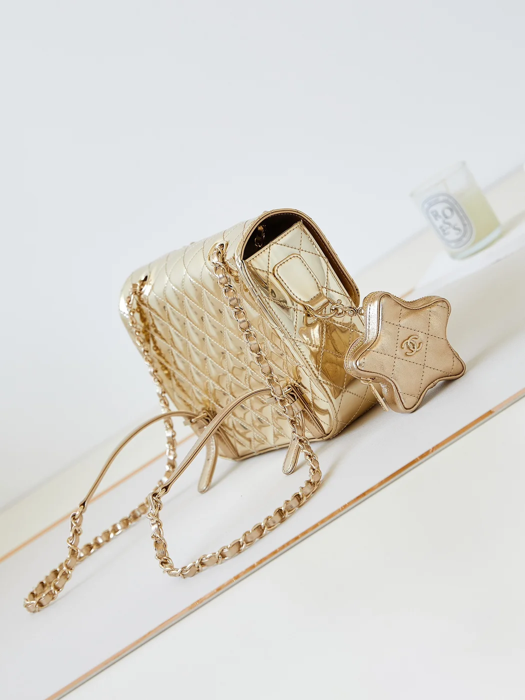 Chanel 24C gold mirror star Bag product view 6