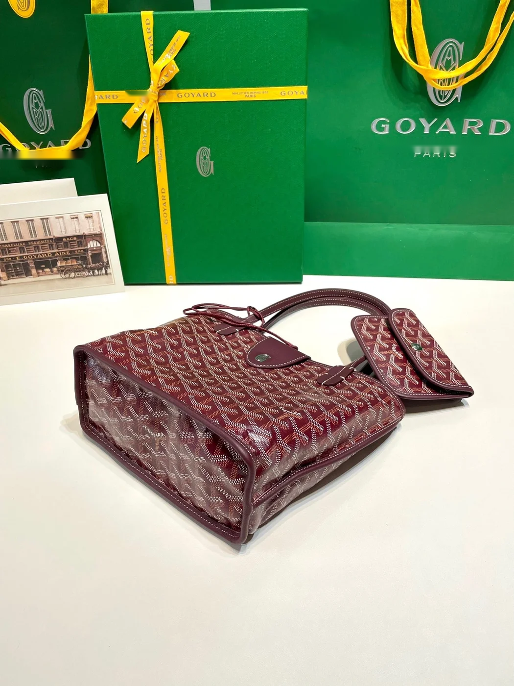 Goyard Anjou Mini in Burgundy Bag product view 5