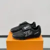 Louis Vuitton Men Black Leather Sneakers product view 3