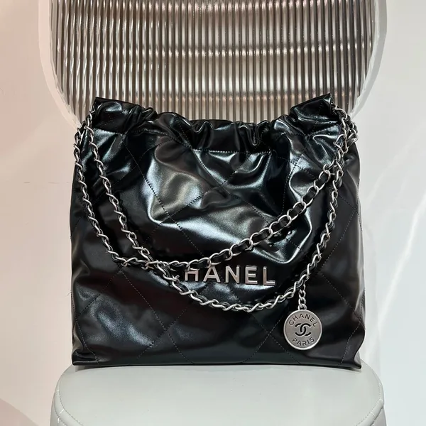 Chanel 22 Small Black Silver Hardware Bag product view 1