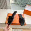 Hermès Women Black Leather Embellished Slippers product view 6