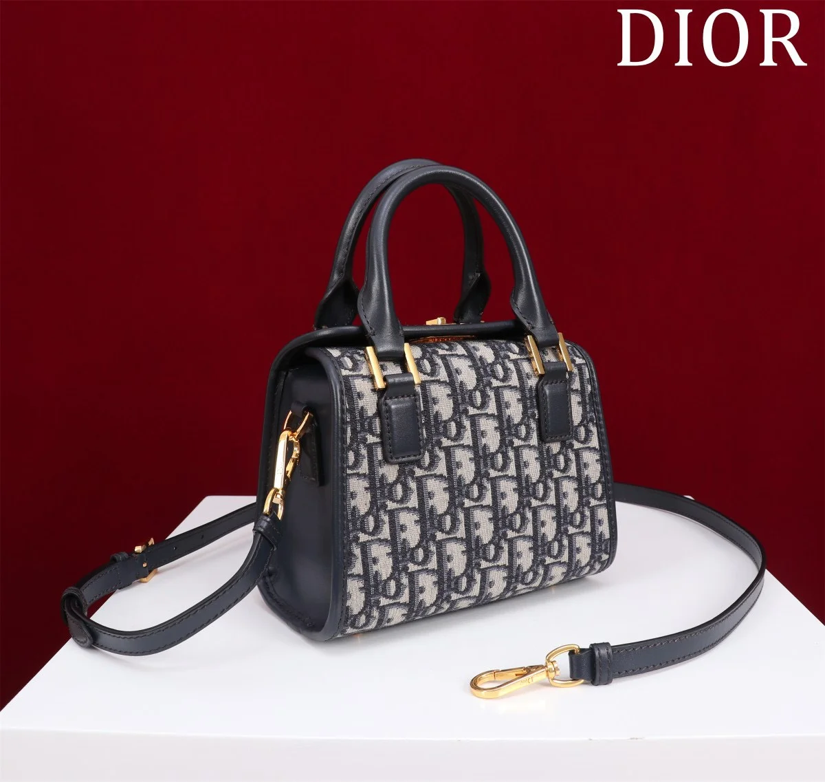 Dior 30 Montaigne Women’s Handbag Oblique Fabric 18.5x16x10cm product view 7
