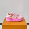 Louis Vuitton Men Pink Synthetic Leather Sneakers product view 6