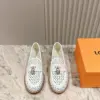 Louis Vuitton Women White Leather Loafers product view 1