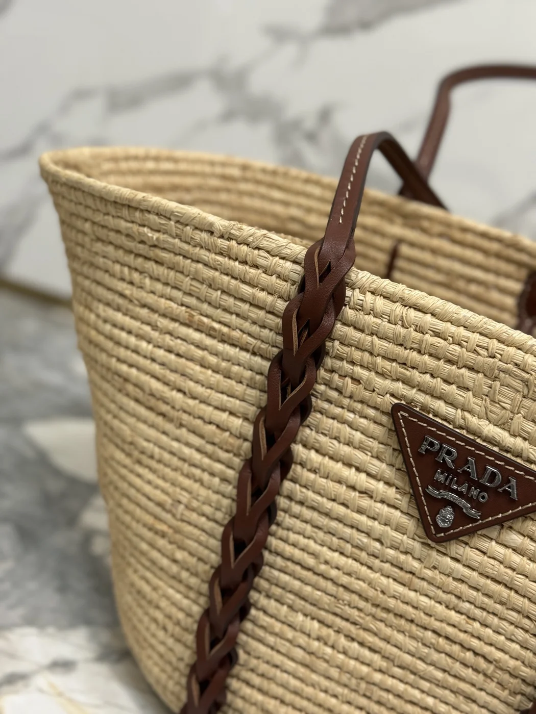 Prada Braided Handle Basket Bag product view 2