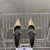 Hermès Women Beige Leather Pointed Strap Flats product view 2