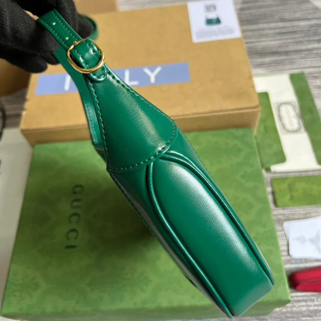 Gucci Jackie Mini 19 Shoulder Bag In Green Forest Calfskin product view 9