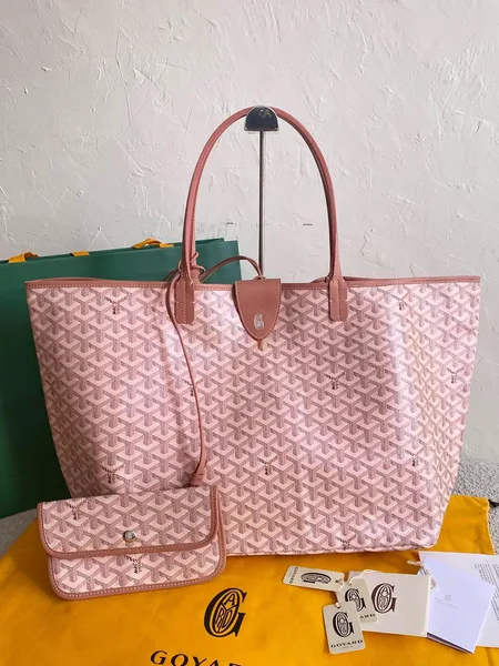 Goyard Green Goyardine Coated Canvas and Leather Saint Louis GM Tote product view 2