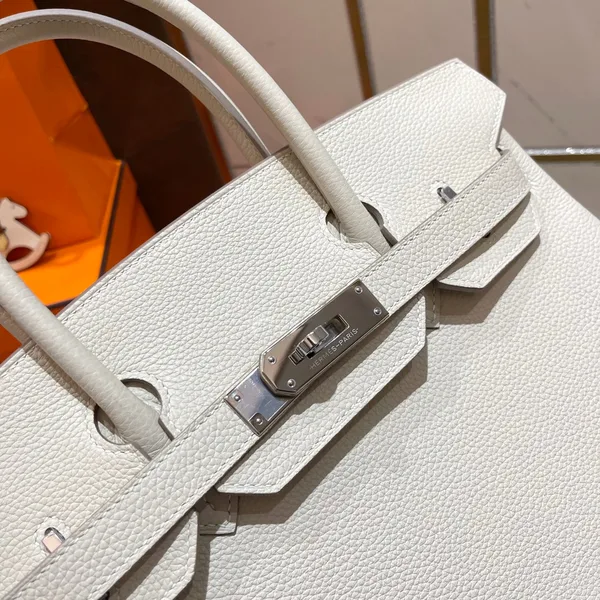 Hermès Birkin 30 cm White Togo Leather Silver Hardware Bag product view 6