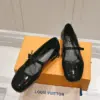Louis Vuitton Women Black Patent Leather Mary Jane Loafers product view 5