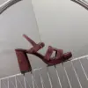 Hermès Women Burgundy Suede Heels product view 5