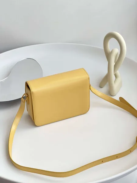 Celine Mini Handbag Orange Yellow Smooth Leather 19 cm product view 2