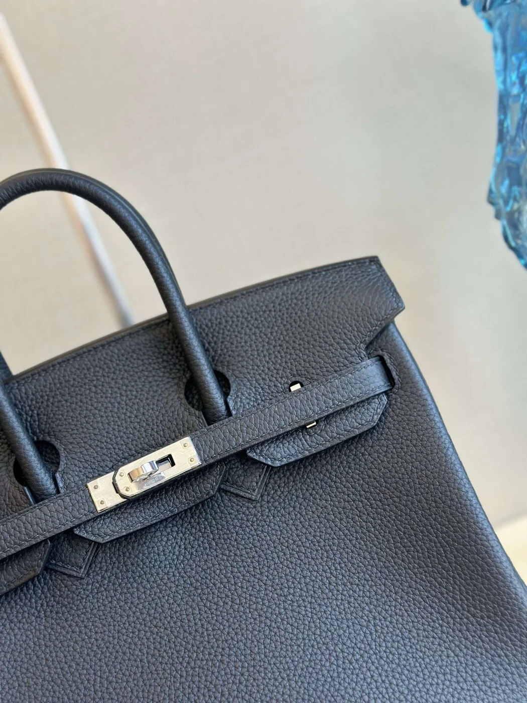 Hermès Birkin 30 Dakr Blue Togo Leather Palladium Hardware Bag product view 4