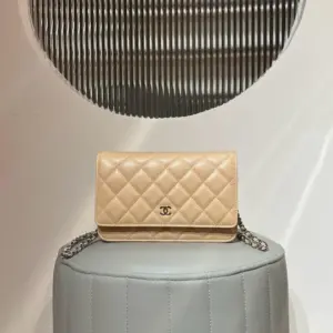 ChanelCaviar Quilted Wallet on Chain Woc Beige Bag product view 1