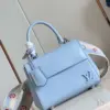 Louis Vuitton Clunny Blue Raised Pattern Handbags 20x16cm product view 8