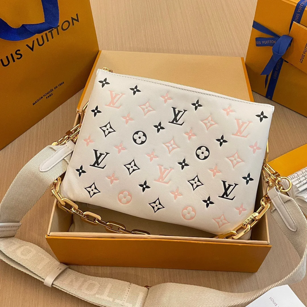 Louis Vuitton Coussin Monogram Handbags Mix Pink Black Pattern 26x20x12cm product view 1