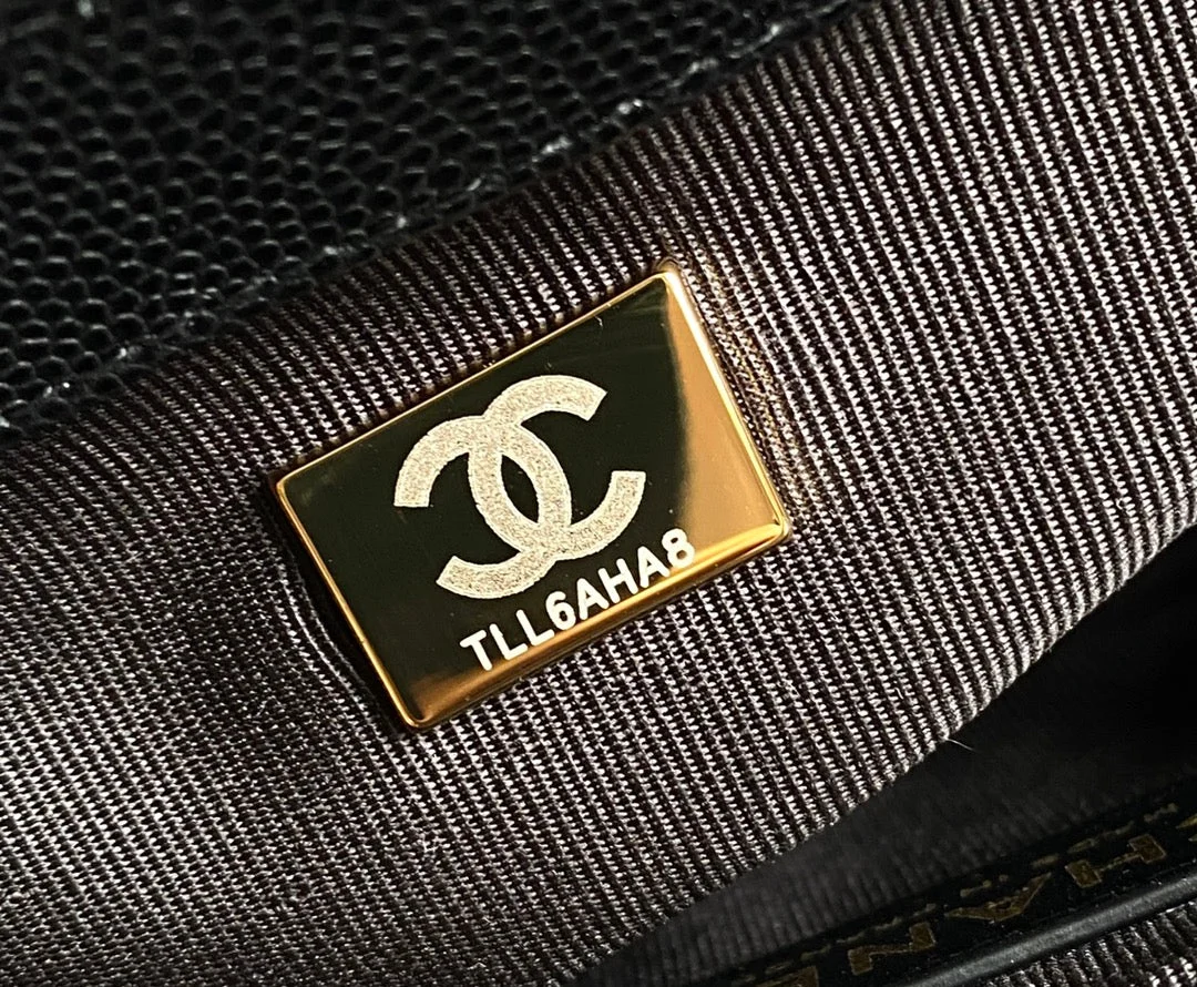 Chanel Medium 25 Boy Bag In Black Lambskin Gold Hardware product view 4