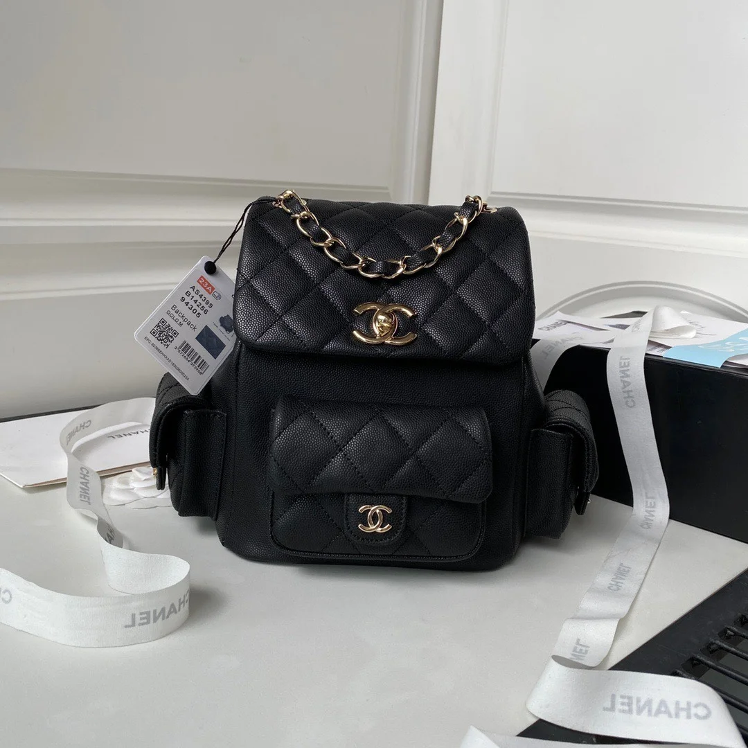 Chanel Mini Duma Backpack Lock Gold 21.5×19.5x12cm product view 1