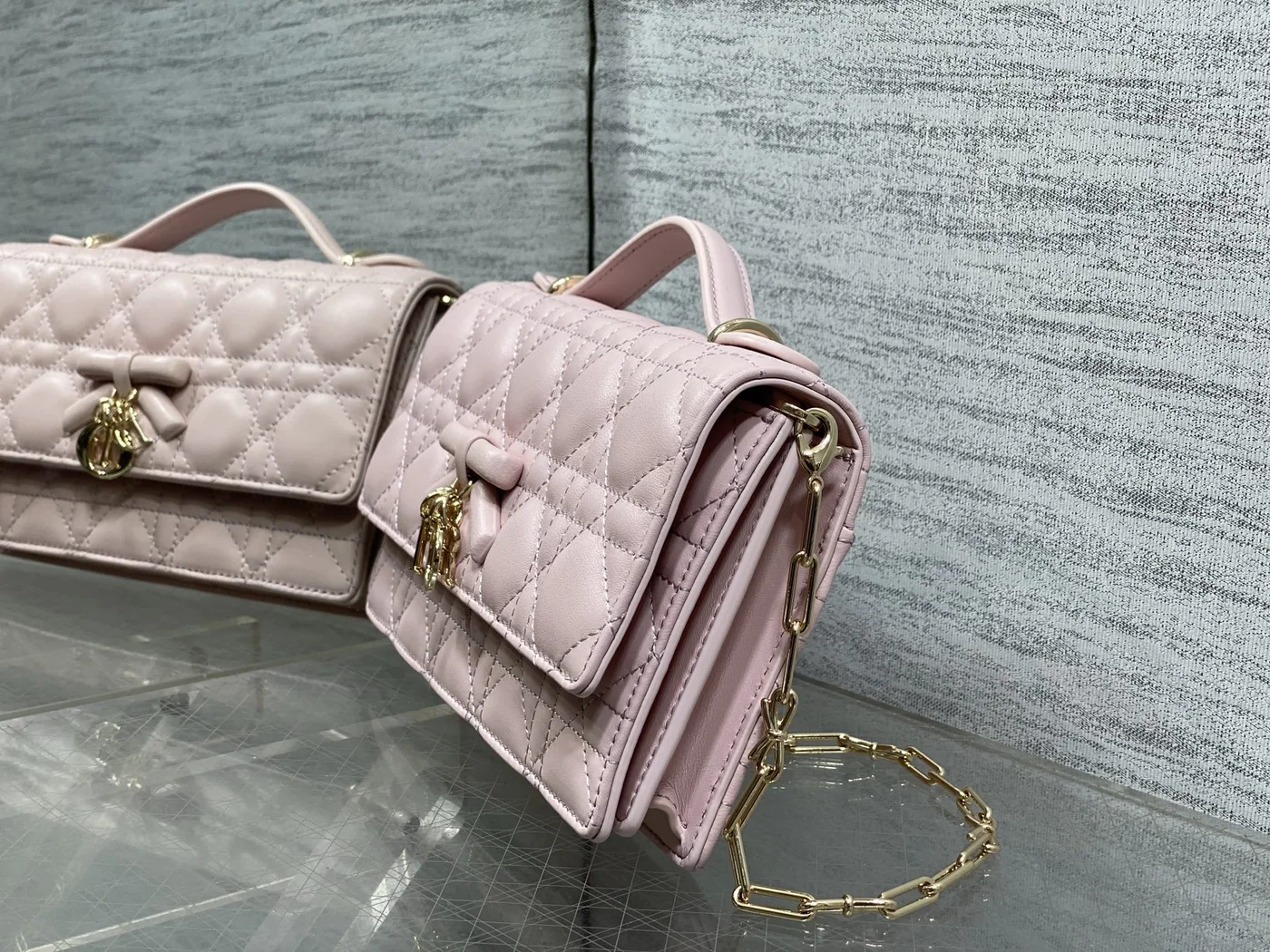 Dior My Dior Bag in Pink Cannage lambskin product view 4