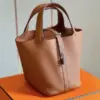 Hermès Picotin 18 Brown Silver Hardware Bag product view 3